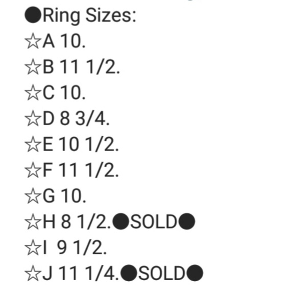 Handmade Sterling Silver Rings Authentic Stones - Picture 2 of 8